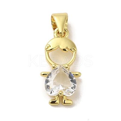 Rack Plating Brass Glass Pendants LS-KK-P272-18B-G01-1