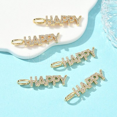 SHEGRACE Brass Micro Pave Cubic Zirconia Pendants XGRQ3D693-493G-1
