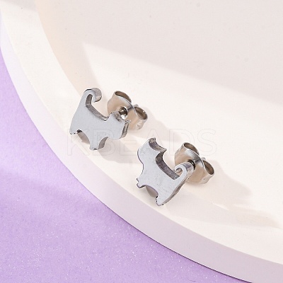 Tarnish Resistant 304 Stainless Steel Stud Earrings X-EJEW-F227-06P-1