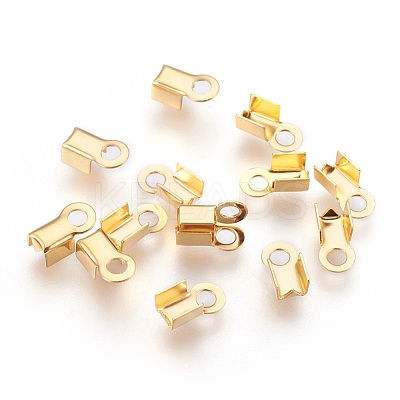 304 Stainless Steel Folding Crimp Ends STAS-P207-06G-1