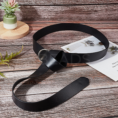 Retro Embossed Imitation Leather O Ring Belt AJEW-WH0277-14C-1