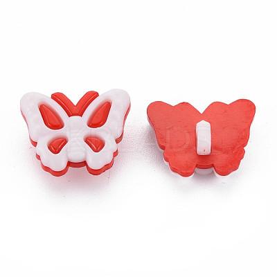 1-Hole Plastic Buttons BUTT-N018-016A-1