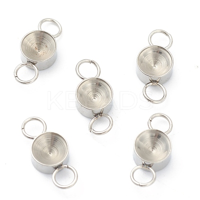 Tarnish Resistant 202 Stainless Steel Connector Rhinestone Settings STAS-F266-19D-P-1