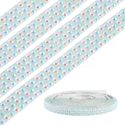3 Yards Resin Self Adhesive Sewing Trim Hotfix Rhinestone Tape DIY-TA0013-15F-1