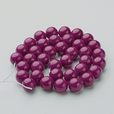 Natural Mashan Jade Round Beads Strands G-D263-10mm-XS12-1