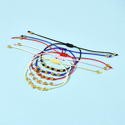 5Pcs Nylon Thread Bracelets BJEW-FS00020-1