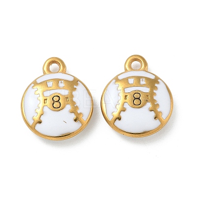 Ion Plating(IP) 304 Stainless Steel Pendants STAS-R008-07G-01-1