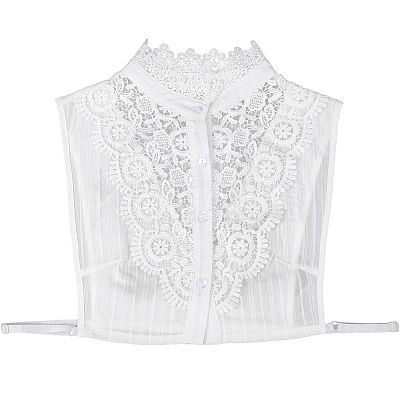 Detachable Cotton Shirt Women False Collar AJEW-WH20054-049B-1