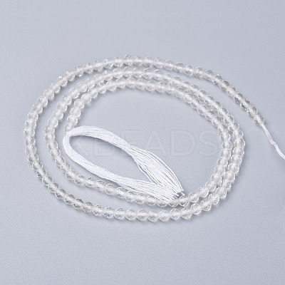 Natural Quartz Crystal Beads Strands LS-G-D166-A-3mm-1