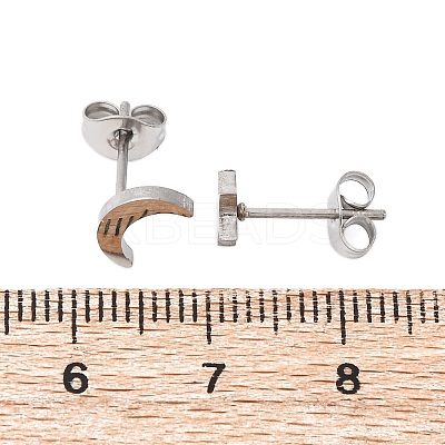 Tarnish Resistant 304 Stainless Steel Stud Earrings EJEW-F227-18P-1