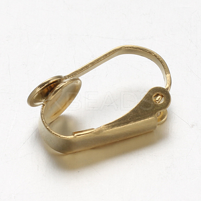 Ion Plating(IP) 304 Stainless Steel Clip-on Earring Findings STAS-G130-20G-1