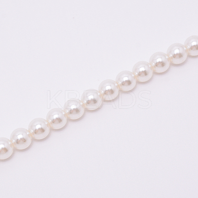 White Acrylic Round Beads Bag Handles FIND-TAC0006-24C-01-1