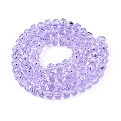 Transparent Glass Beads Strands GLAA-T023-8mm-B01-1