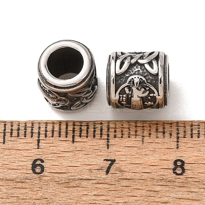 316 Surgical Stainless Steel European Beads SA-CBA7555-01AS-10-1