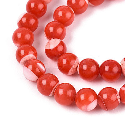 Natural Trochus Shell Mother of Pearl Shell Beads Strands SSHEL-T012-06-1