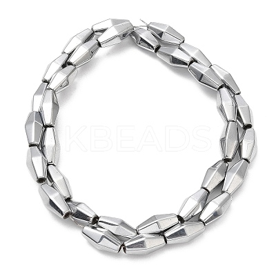 Electroplate Synthetic Magnetic Hematite Beads Strands G-E602-05D-1
