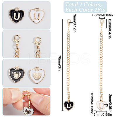 2 Sets Alloy Enamel Cup Pendant Decorations HJEW-SC0001-56U-1