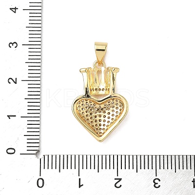 Brass Micro Pave Cubic Zirconia Pendants KK-D426-21A-G-1