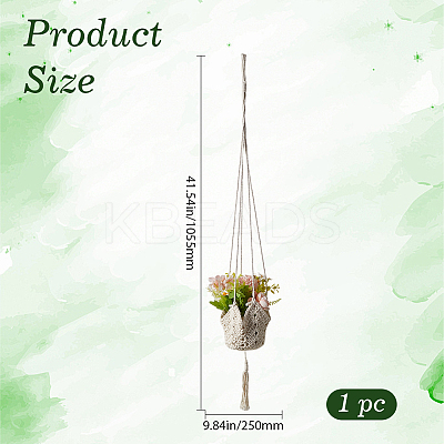 Polyester Weaving Flower Pots Net Pocket AJEW-WH20067-078-1