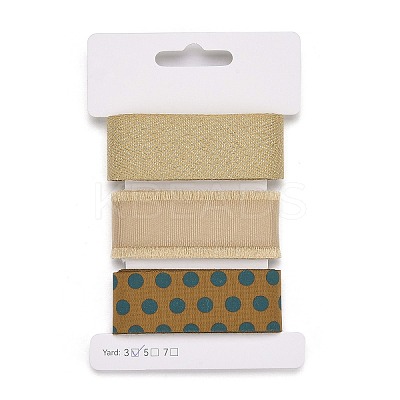 9 Yards 3 Styles Polyester Ribbon SRIB-A014-H03-1