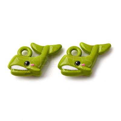 Baking Paint Alloy Pendants FIND-G097-01C-1