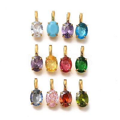 Ion Plating(IP) 304 Stainless Steel Rhinestone Pendants STAS-A104-11G-1