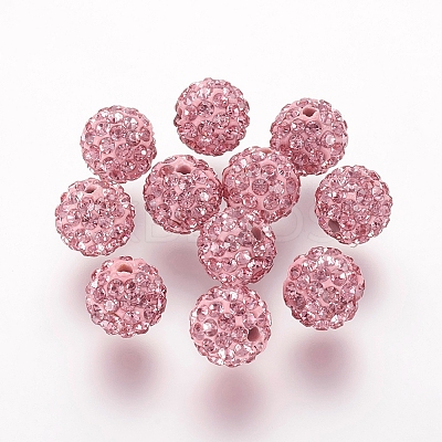 Polymer Clay Rhinestone Beads LS-RB-K050-8mm-C26-1
