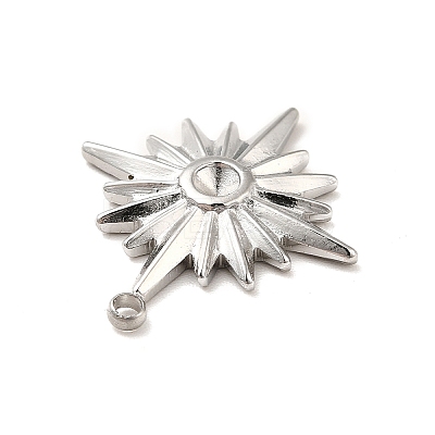 Non-Tarnish 304 Stainless Steel Pendant Rhinestone Settings STAS-I197-013P-1