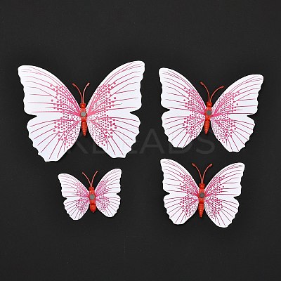 PVC Plastic Artificial 3D Butterfly Decorations LS-DIY-I072-02A-1