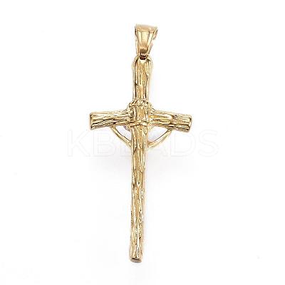 304 Stainless Steel Pendants STAS-G093-33G-1