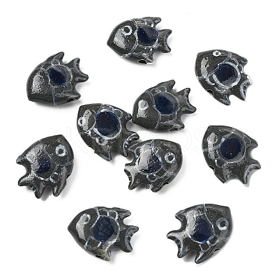 10Pcs Handmade Porcelain Beads PORC-YW0001-24H-1