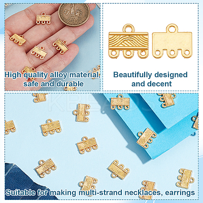 120Pcs Alloy Chandelier Components Links FIND-GO0003-32B-1