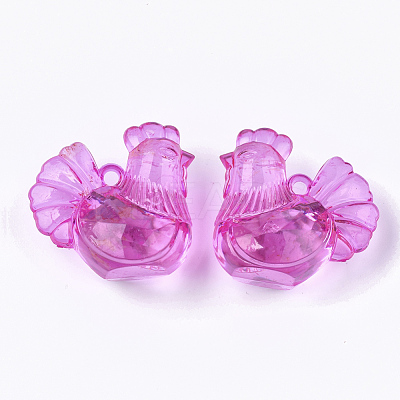 Transparent Acrylic Pendants TACR-S133-114-1