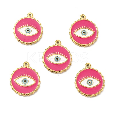PVD Vacuum Plating 201 Stainless Steel Enamel Pendants STAS-J401-VC836-1