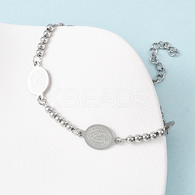 Religion 304 Stainless Steel Link Bracelets LS-BJEW-F524-04B-P-1