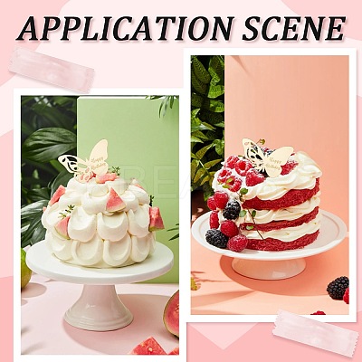 21Pcs Birthday Theme Mirror Effect Acrylic Birthday Cupcake Insert Card Decoration AJEW-SP0001-73A-1