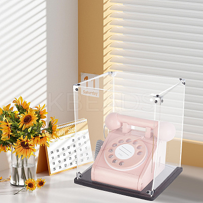 Transparent Acrylic Minifigures Display Case ODIS-WH0043-92B-1