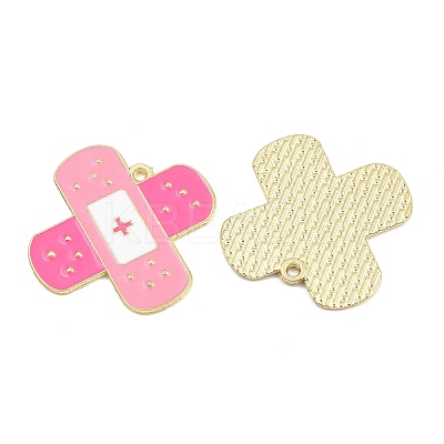 Medical Theme Alloy Enamel Pendants AL-CBA2919-03G-02B-1