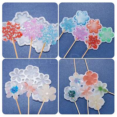 2Pcs 2 Style Food Grade DIY Silicone Molds DIY-SZ0006-12-1