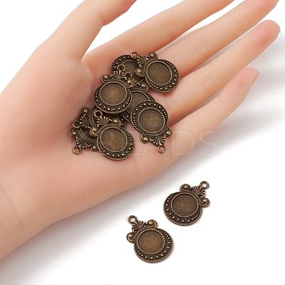 Tibetan Style Zine Alloy Pendant Cabochon Settings PALLOY-YW0001-72AB-1