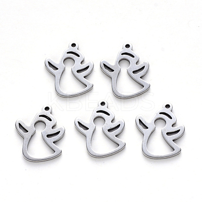 Tarnish Resistant 201 Stainless Steel Pendants X-STAS-N092-31-1