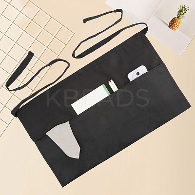 Polyester Waiter Aprons with 3 Pockets AJEW-WH20064-38-1