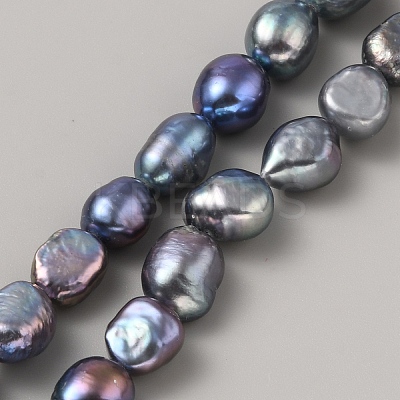 Baroque Natural Cultured Freshwater Pearl Beads Strands PEAR-WH20001-01B-1