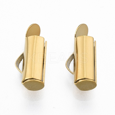 304 Stainless Steel Slide On End Clasp Tubes STAS-S115-01C-G-1
