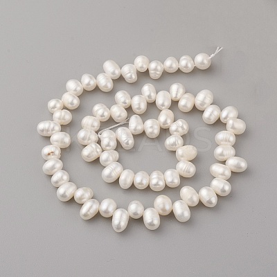 Natural Cultured Freshwater Pearl Beads Strands PEAR-G007-16-1