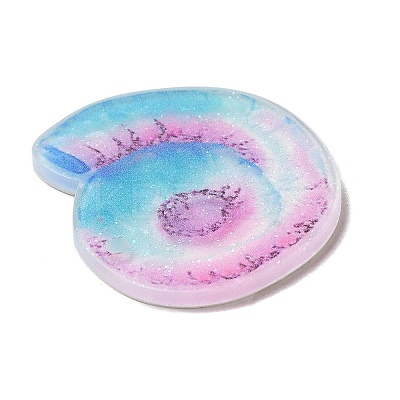 Ocean Themed Opaque Printed Acrylic Pendants SACR-L004-03E-1