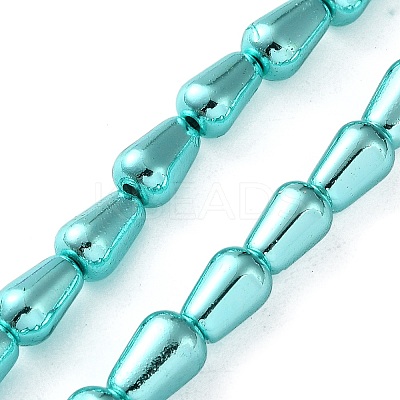 Electroplated Synthetic Non-Magnetic Hematite Beads Strands G-C248-H01-6x12mm-1