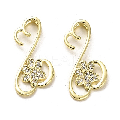 Brass Micro Pave Cubic Zirconia Pendants KK-K355-50G-1