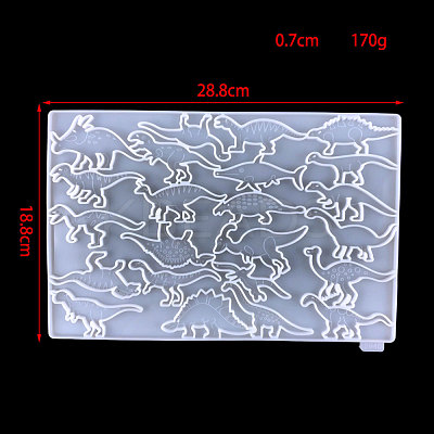 Rectangle Shape Keychain Molds Food Grade Silicone Molds SIMO-PW0001-354B-1