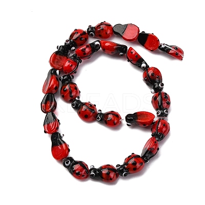 Handmade Lampwork Beads Strands LAMP-S069-02-1
